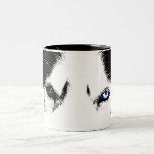 Caneca De Café Em Dois Tons Copo legal ronco do rouco Siberian de copo de caf