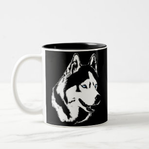 Caneca De Café Em Dois Tons Copo legal ronco do rouco Siberian de copo de caf