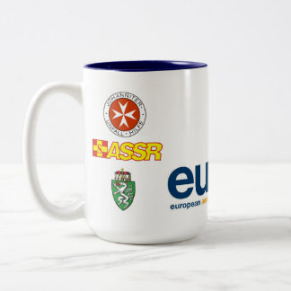 Caneca De Café Em Dois Tons Copo Mug taça EURAMET