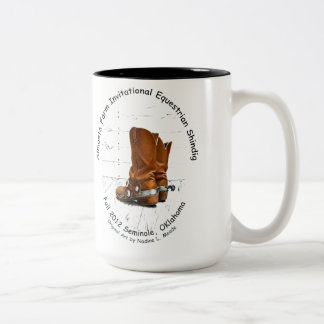 Caneca De Café Em Dois Tons Copo, queda 2012 do passeio da fazenda de Almosta