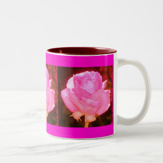 Caneca De Café Em Dois Tons Copo Rosa Rosa Alterada