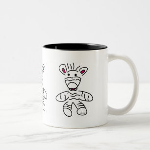Caneca De Café Em Dois Tons Copo Zebra