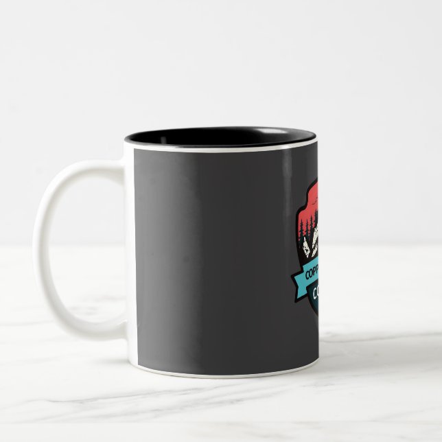 Caneca De Café Em Dois Tons Copper Mountain Colorado (Esquerda)