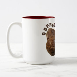 Caneca De Café Em Dois Tons Coprolite Acontece Dinossauro