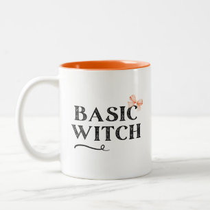 Caneca De Café Em Dois Tons Coquete Básico de Bruxas Halloween Mug