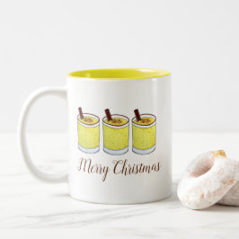 Caneca De Café Em Dois Tons Coquito Porto Rico Eggnog Bebe Feliz Natal