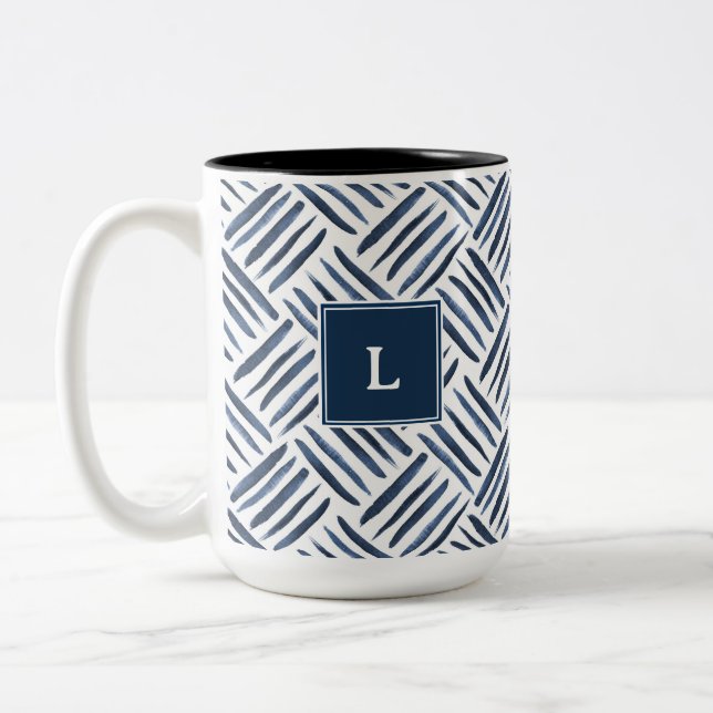 CANECA DE CAFÉ EM DOIS TONS COR DE ÁGUA PERSONALIZADA CONCEBIDA (Esquerda)