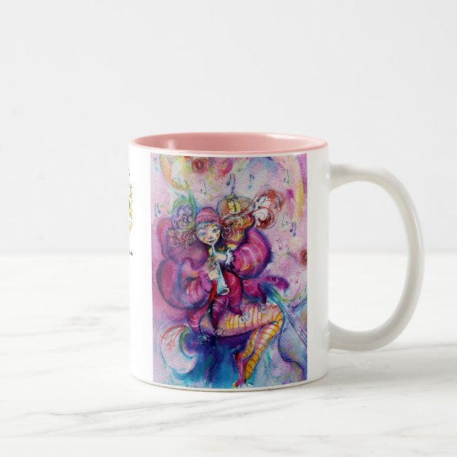 CANECA DE CAFÉ EM DOIS TONS COR DE PINO MUSICAL (Direita)