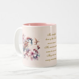 Caneca De Café Em Dois Tons Cor-de-rosa-rosa Verso da Bíblia Sparrow personali