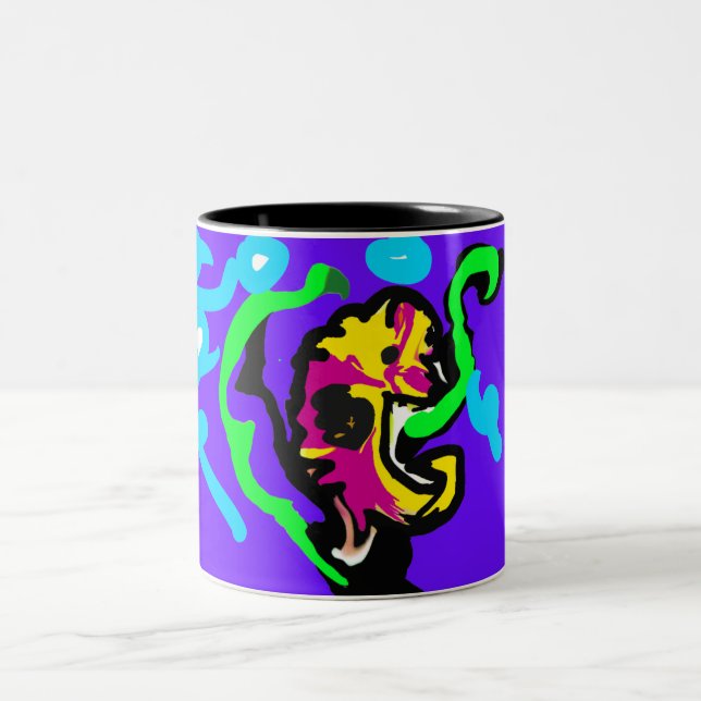 Caneca De Café Em Dois Tons cor do cavalo-marinho (Centro)