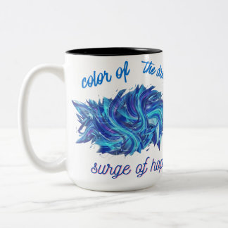 Caneca De Café Em Dois Tons cor do sonho 