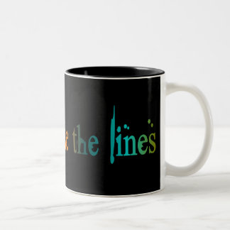 Caneca De Café Em Dois Tons Cor fora das linhas