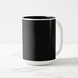 Caneca De Café Em Dois Tons Cor preto Onyx profissional | Elegante Clássico