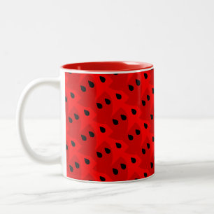 Caneca De Café Em Dois Tons Cor vermelha