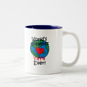 Caneca De Café Em Dois Tons Coração de YaYa Mais Incrível do Mundo