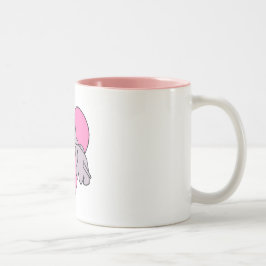 Caneca De Café Em Dois Tons Coração do elefante