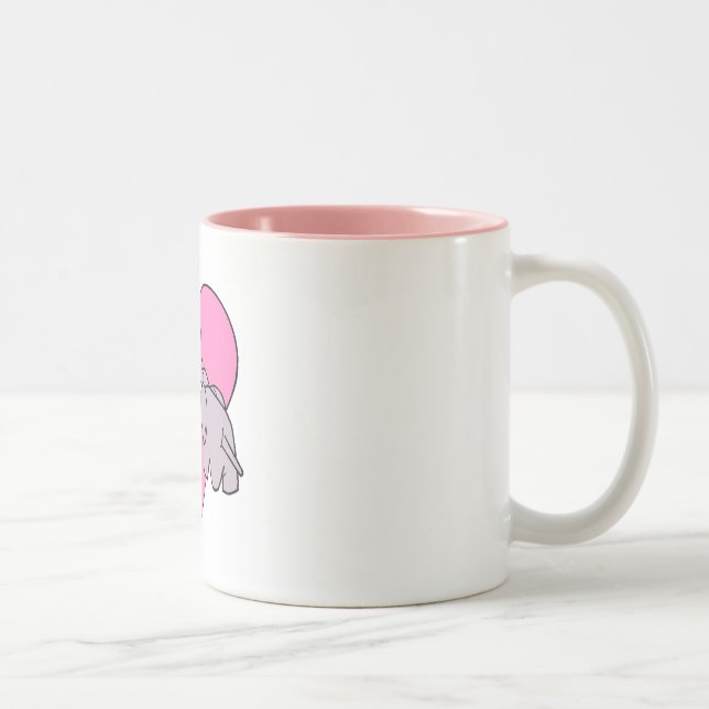 Caneca De Café Em Dois Tons Coração do elefante (Direita)