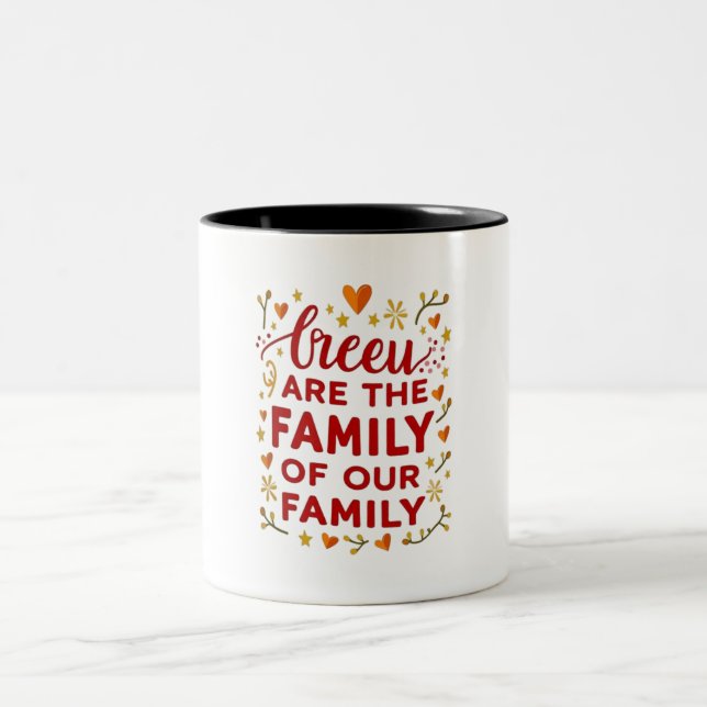 Caneca De Café Em Dois Tons Coração Familiar (Centro)