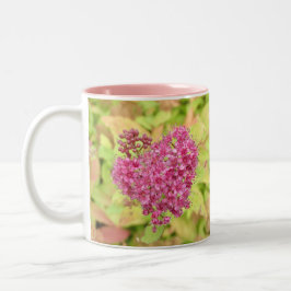 Caneca De Café Em Dois Tons Coração Flor Natural - perfurado pela seta.