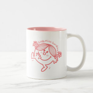Caneca De Café Em Dois Tons Coral Colorido Pequena Miss Sunshine