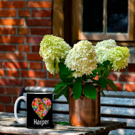 Caneca De Café Em Dois Tons Corante de cor elegante preto de dois tons Coffee 