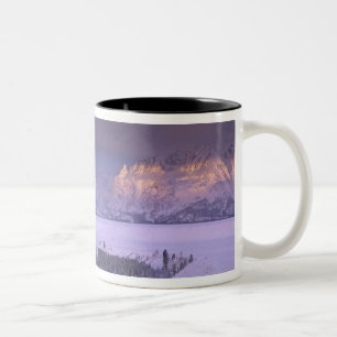 Caneca De Café Em Dois Tons Cordilheira Teton do Snake River Overlook, Grand