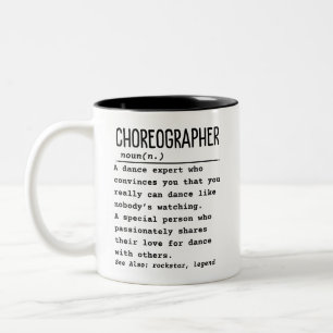Caneca De Café Em Dois Tons Coreógrafo
