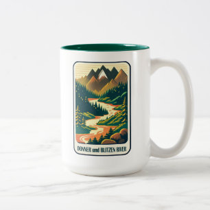 Caneca De Café Em Dois Tons Cores do rio Donner und Blitzen
