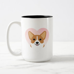 Caneca De Café Em Dois Tons Corgi Mugs