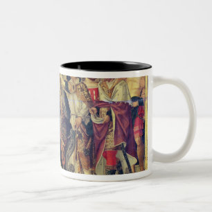 Caneca De Café Em Dois Tons Coroação do papa Celestine V em agosto de 1294