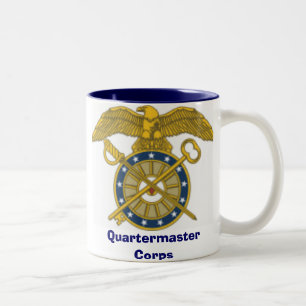 Caneca De Café Em Dois Tons corpo de quartermaster, Quartermaster corpo