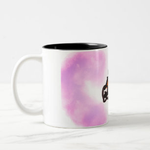 Caneca De Café Em Dois Tons Corrida de lobo no outono