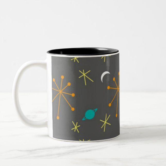 Caneca De Café Em Dois Tons Corrida Espacial (Esquerda)