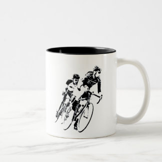 Caneca De Café Em Dois Tons Corridas de bicicleta -Sombra -2