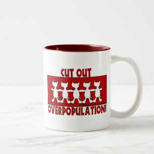 Caneca De Café Em Dois Tons Corte A Sobrepopulação! Canina