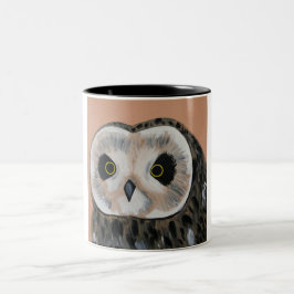 Caneca De Café Em Dois Tons Coruja