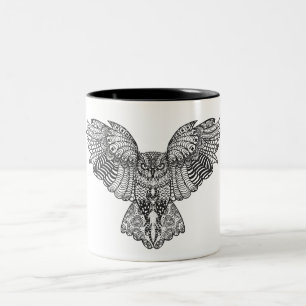Caneca De Café Em Dois Tons Coruja de Eagle inspirada