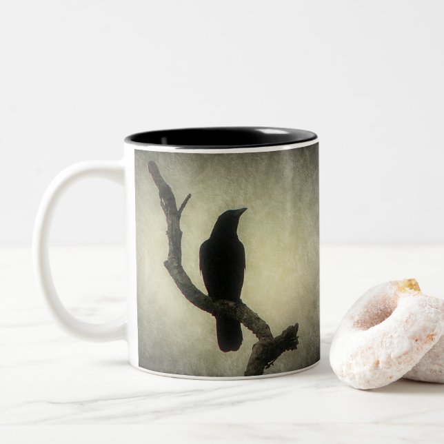 Caneca De Café Em Dois Tons Corvo (Com Donut)