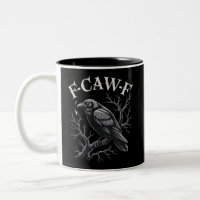 Corvo Preto F-Caw-F Preto Engraçado Pássaro Lua Gó