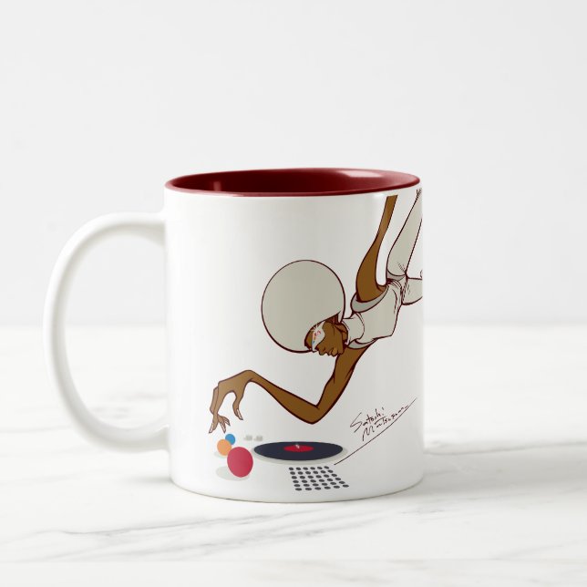 Caneca De Café Em Dois Tons Cosmos (Esquerda)