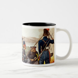 Caneca De Café Em Dois Tons Cossacks de Don em 1814