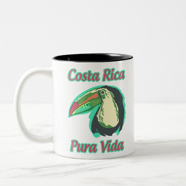 Caneca De Café Em Dois Tons Costa Rica (Esquerda)
