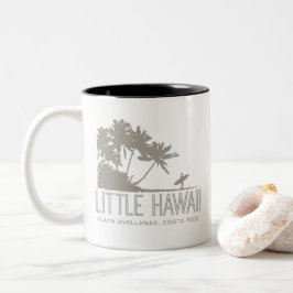 Caneca De Café Em Dois Tons Costa Rica Playa Avellanas Pequenos Surfistas do H