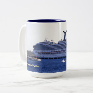 Caneca De Café Em Dois Tons Costume da visita do cruzeiro de Cozumel