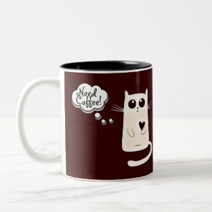 Caneca De Café Em Dois Tons Cota de Amantes de Café de solitários