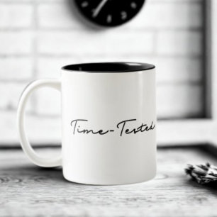 Caneca De Café Em Dois Tons Cota Testada no Tempo