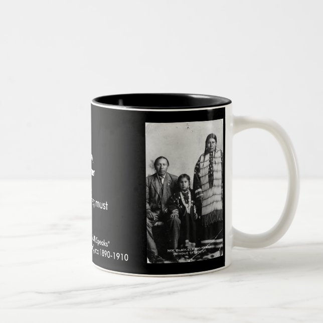 Caneca De Café Em Dois Tons Cotação Black Elk 1 (Direita)