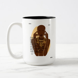 Caneca De Café Em Dois Tons Cotação Motivacional Melanin