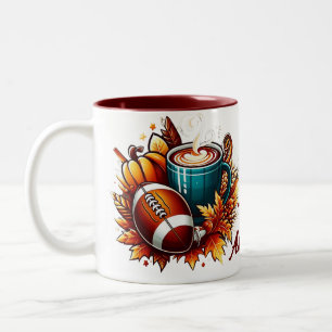 Caneca De Café Em Dois Tons Cotografia de café personalizada exclusiva