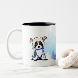 Caneca De Café Em Dois Tons Coton de Tulear Inverno